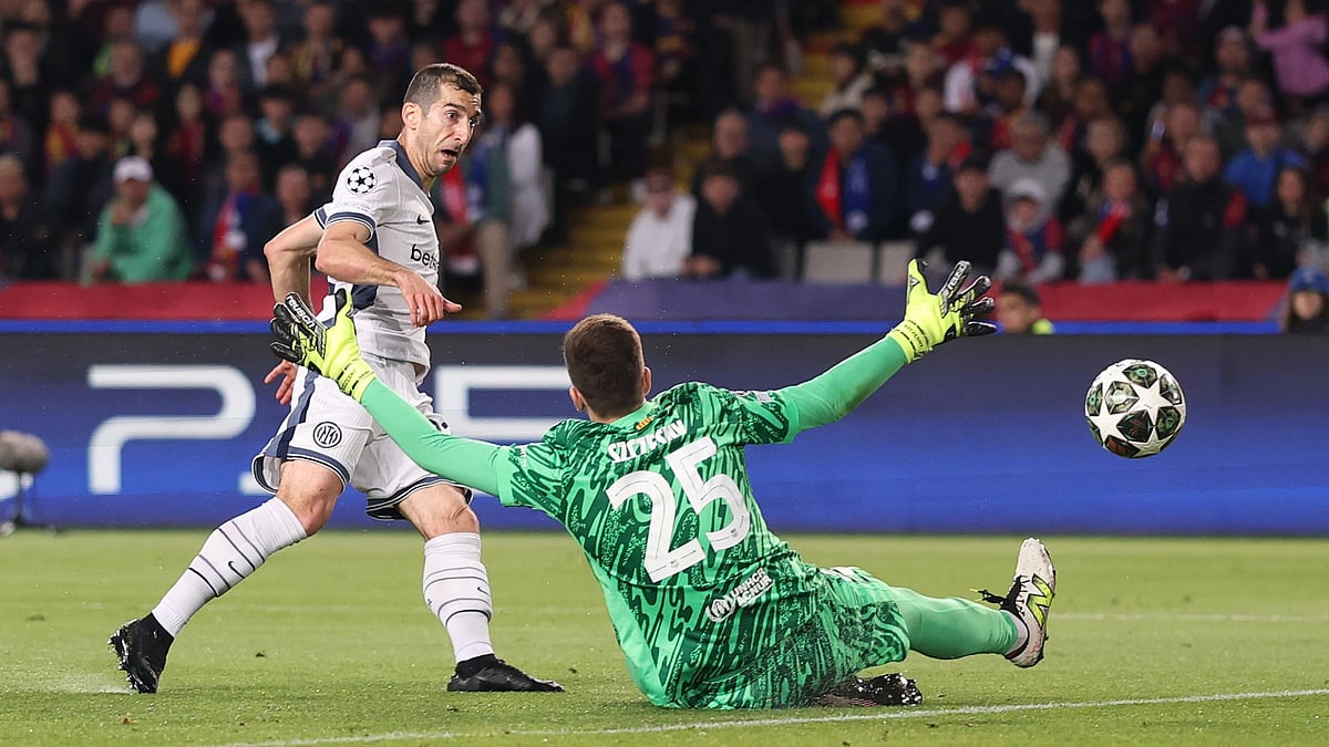Henrikh Mkhitaryan thought he had won it for Inter