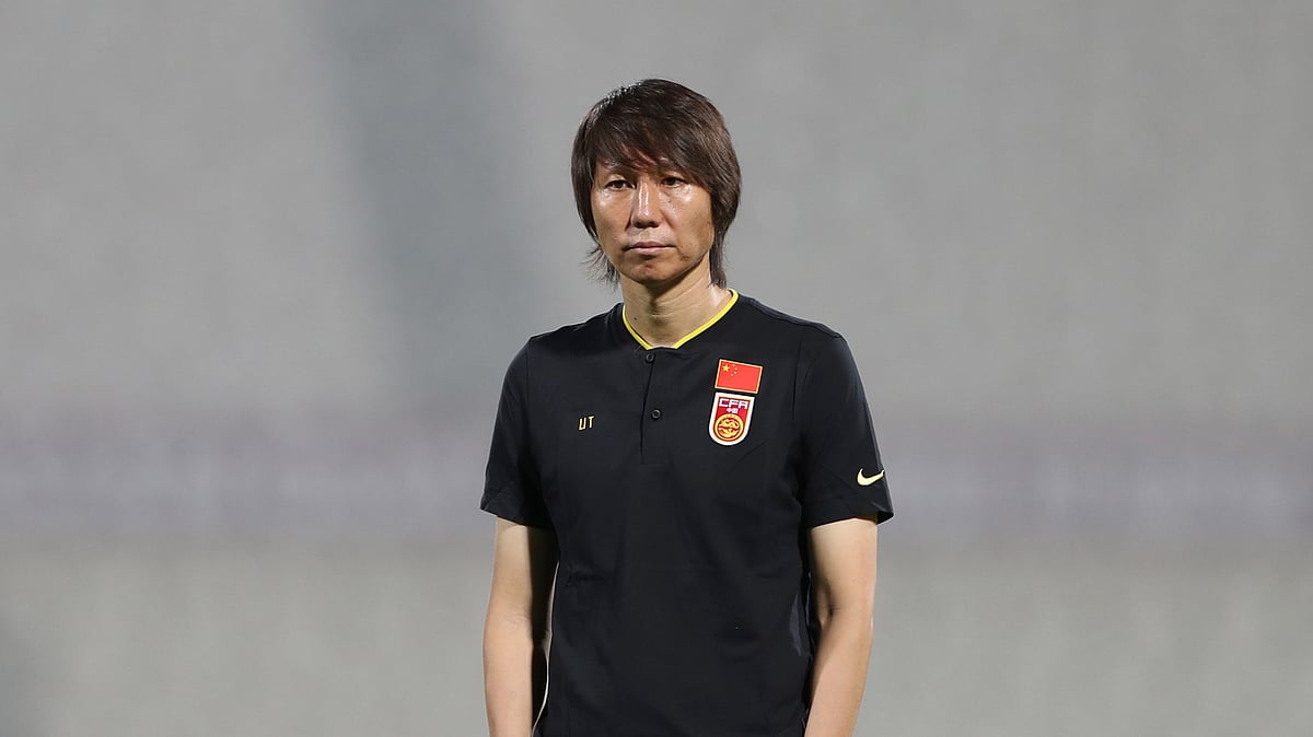 AP/Kamran Jebreili, File : Li Tie attends the World Cup 2022 AFC qualifying Group B match between China and Vietnam at Sharjah Stadium in Sharjah, United Arab Emirates on Oct. 7, 2021.