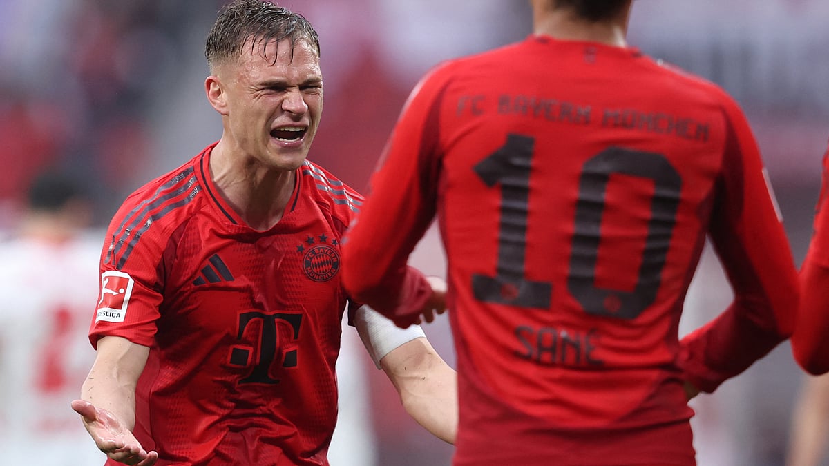 Joshua Kimmich cut a frustrated figure in Leipzig