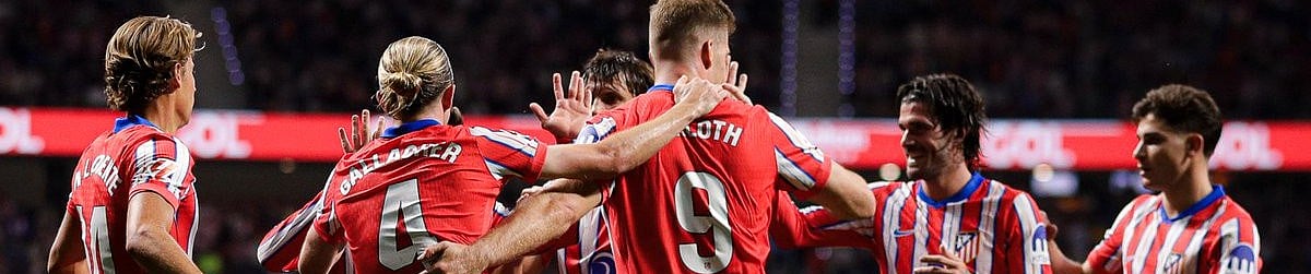 | Photo: X/Atletico Madrid : Atletico Madrid players celebrating