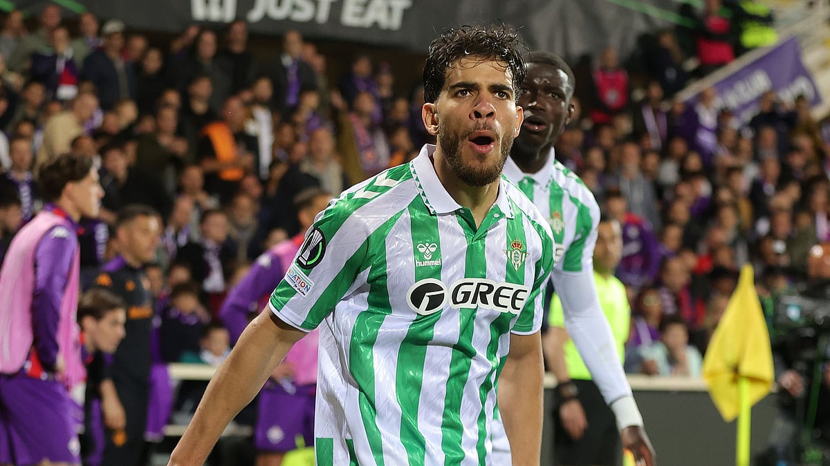 File : Abde Ezzalzouli celebrates for Real Betis.