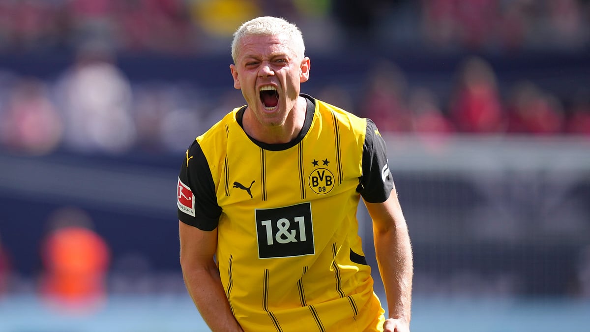 Borussia Dortmund goalscorer Julian Ryerson.