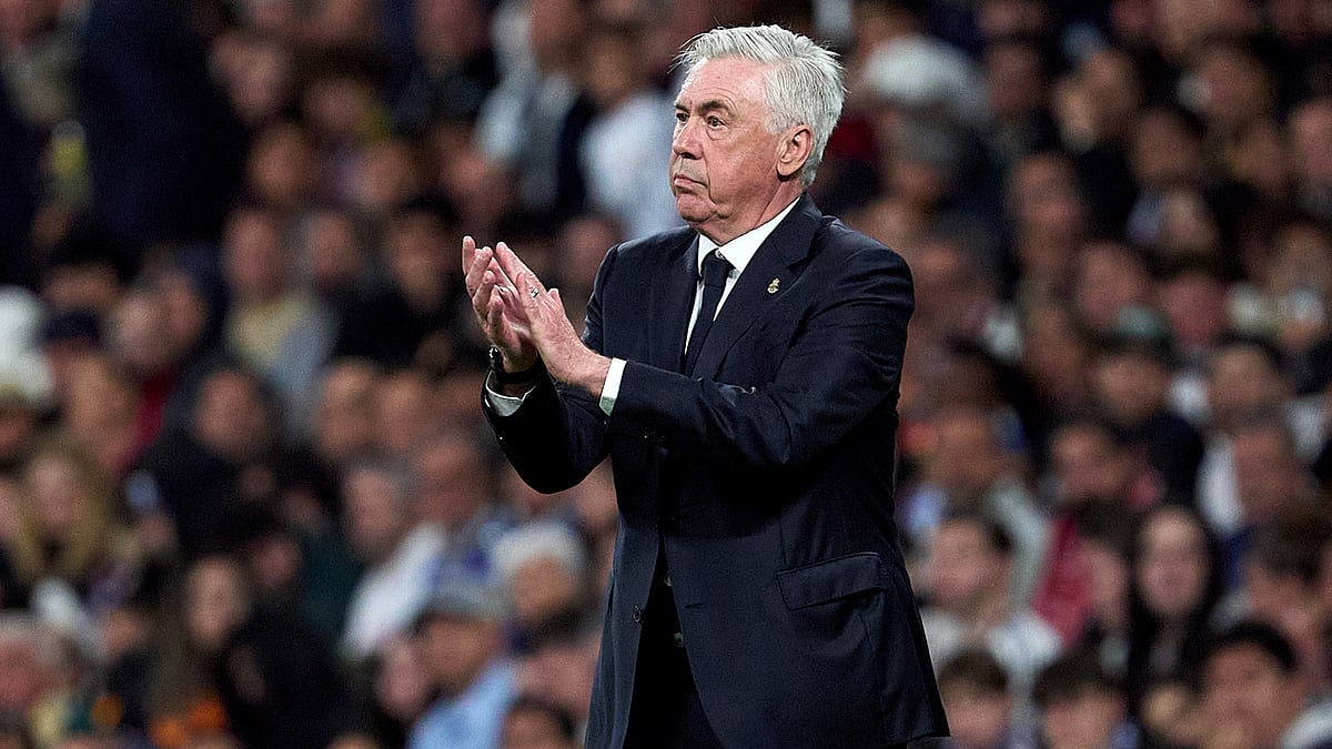File : Real Madird manager Carlo Ancelotti will look to get two wins in his last two matches.