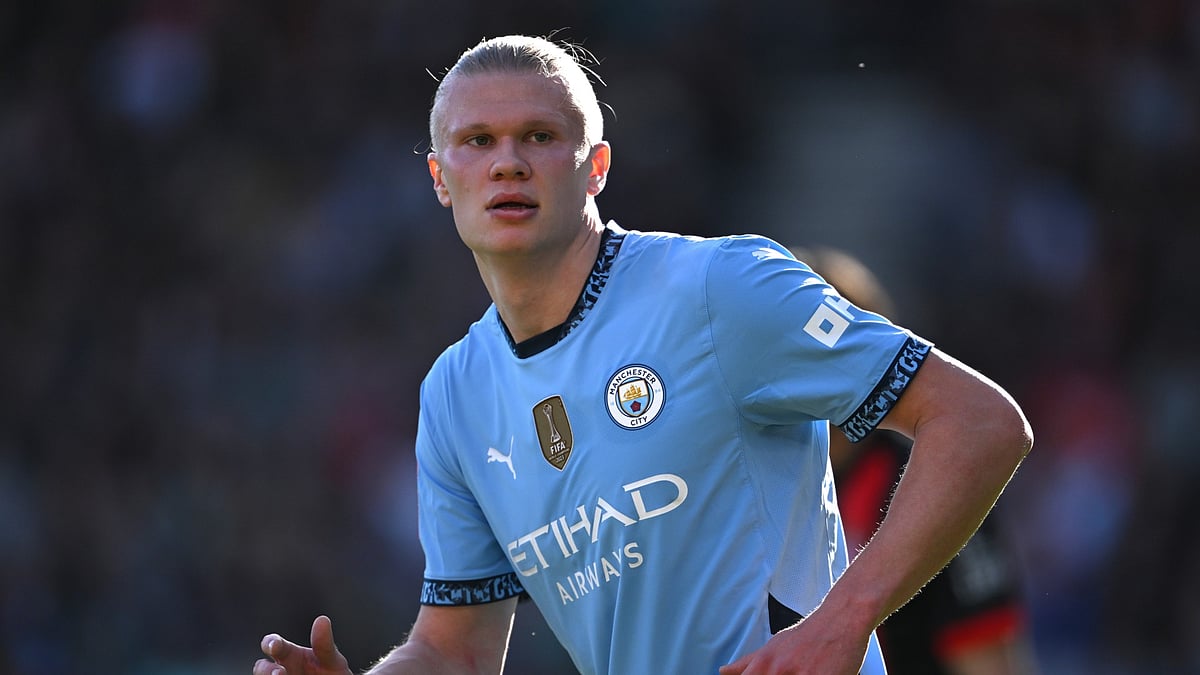 Manchester City striker Erling Haaland.