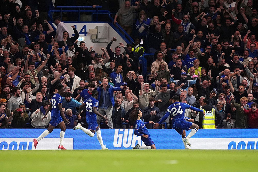 | Photo: Bradley Collyer/PA via AP : EPL: Chelsea vs Manchester United