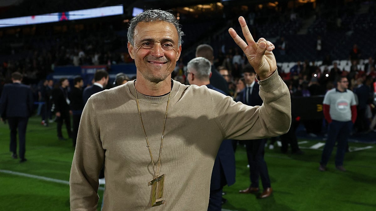 Paris Saint-Germain's title-winning coach Luis Enrique