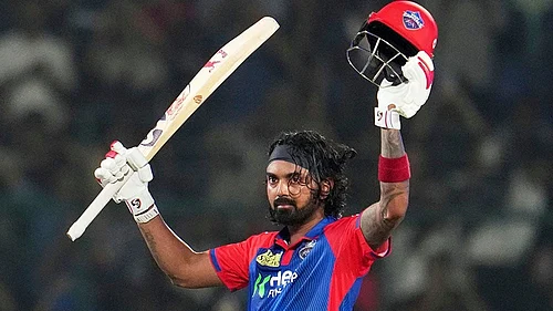 | Photo: AP/Manish Swarup : KL Rahul need just 6 runs more to become sixth-highest run-getter in IPL.