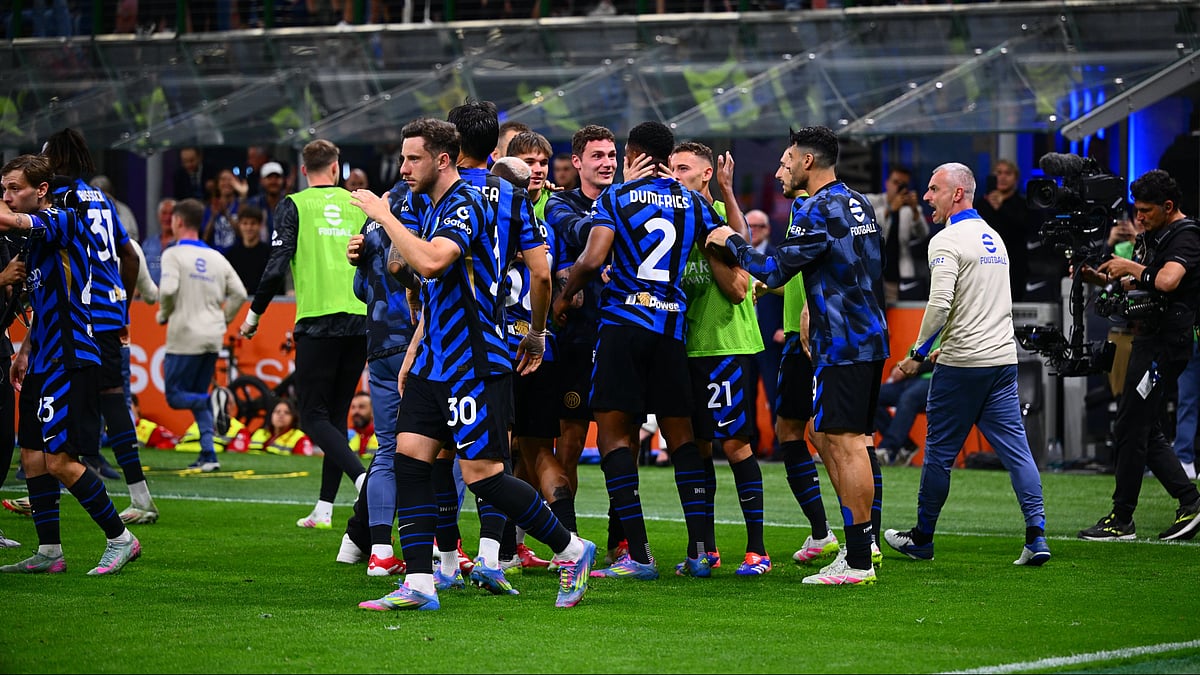 Photo: X | Inter : Inter Milan team players during a match in the Serie A 2024-25.