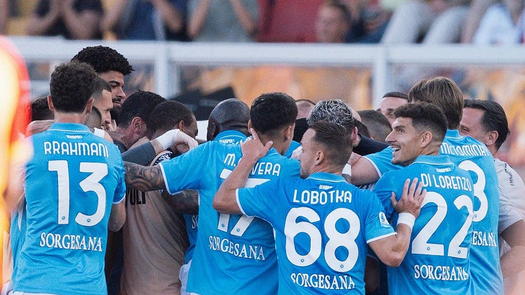 Photo: X | Napoli : SSC Napoli team players in the Serie A 2024-25.