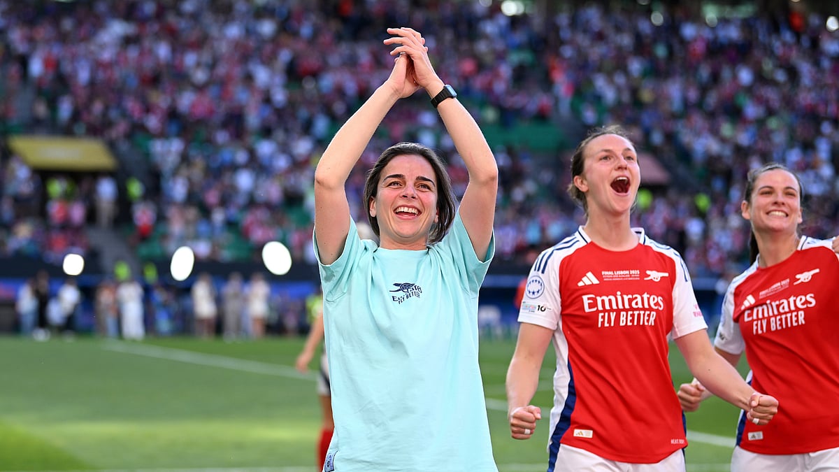 Renee Slegers at the Women's Champions League final