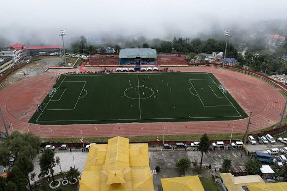| Photo: Gallant Sports : A visual from the high-altitude Tawang Stadium in Arunachal Pradesh.