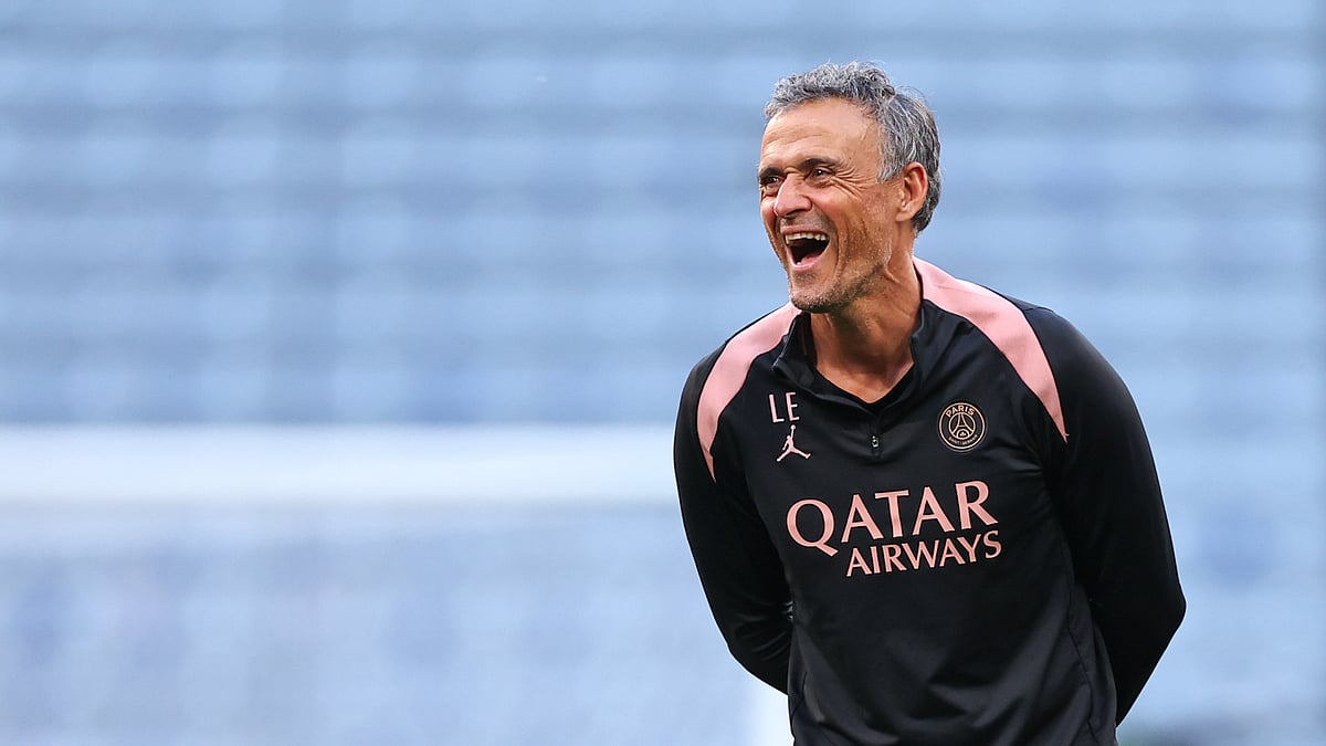 Luis Enrique was all smiles ahead of Saturday's Champions League final in Munich