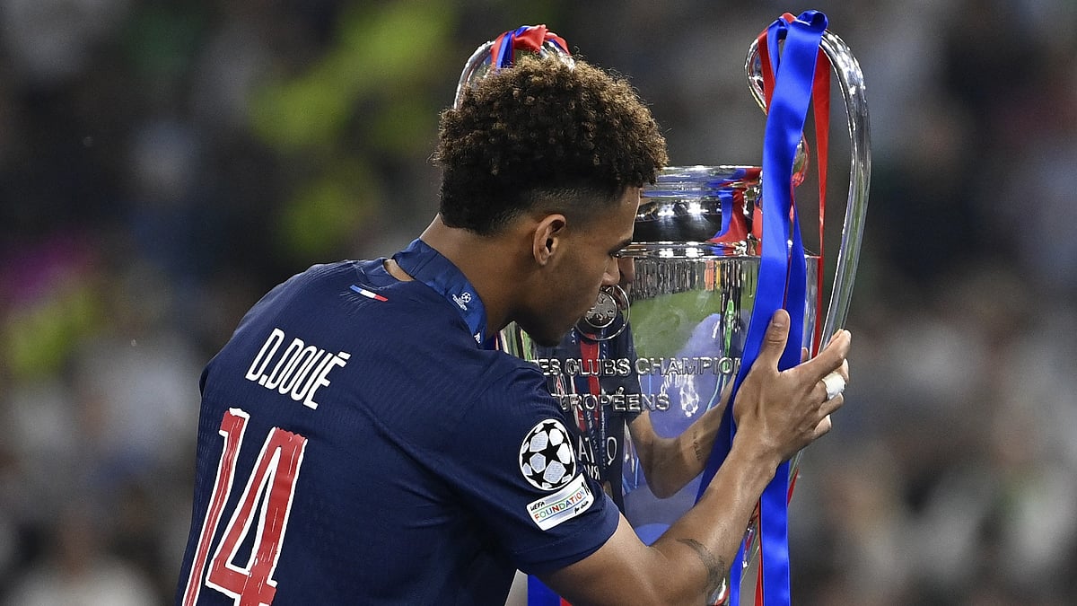 Desire Doue starred in the Champions League final