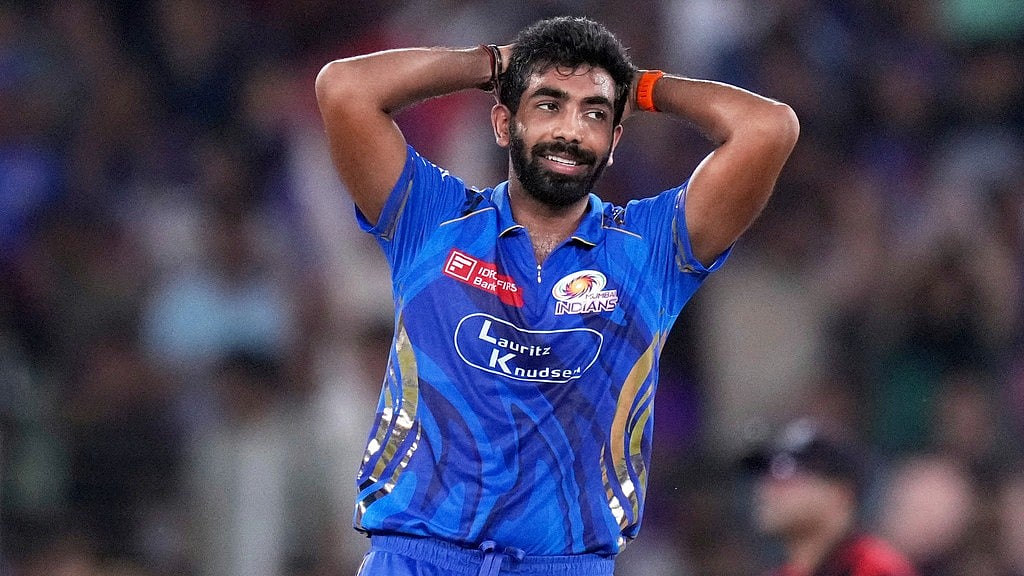 AP : Jasprit Bumrah reacts after getting hit for a six by Josh Inglis during the Indian Premier League 2025 Qualifier 2 match between Punjab Kings and Mumbai Indians at Narendra Modi Stadium in Ahmedabad.