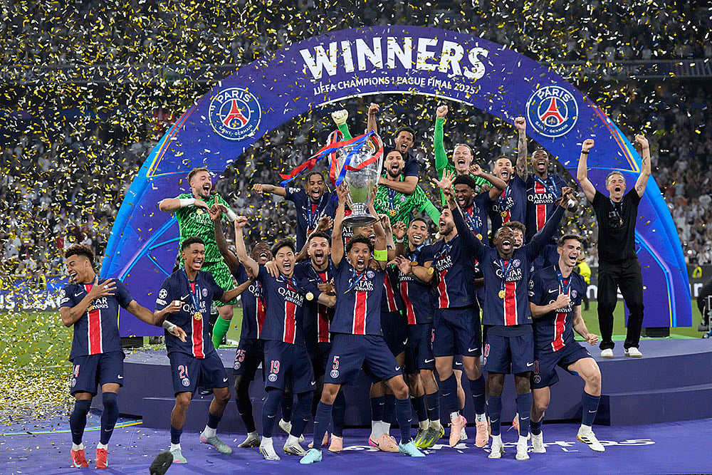 | Photo: AP/Matthias Schrader : Champions League: PSG vs Inter Milan