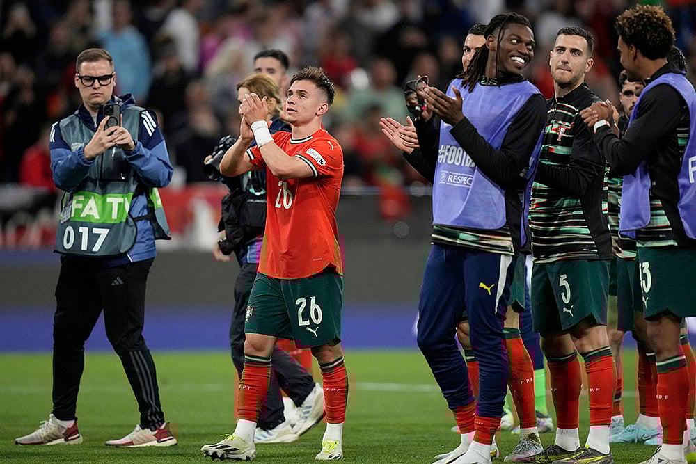 | Photo: AP/Matthias Schrader : UEFA Nations League Semifinal: Germany vs Portugal