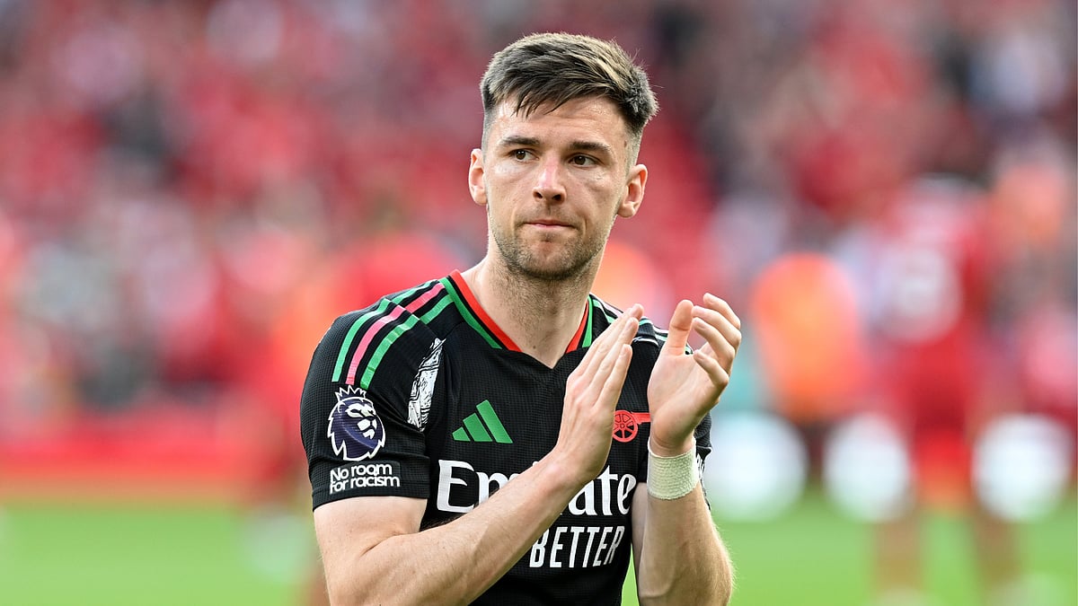File : File photo of Kieran Tierney playing for Arsenal.