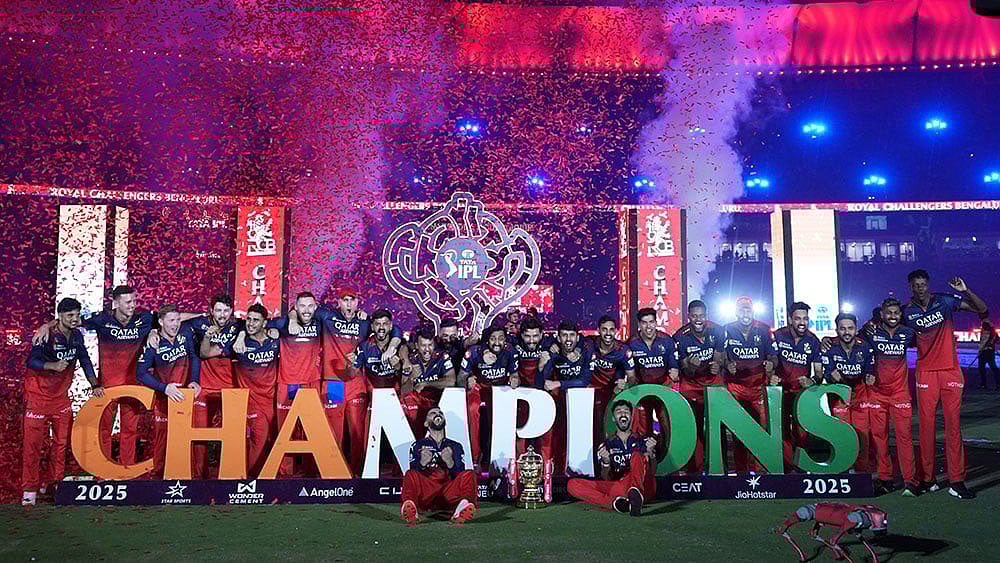 | Photo: AP/Ajit Solanki : Royal Challengers Bengaluru were crowned IPL 2025 winners.