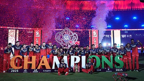 | Photo: AP/Ajit Solanki : Royal Challengers Bengaluru were crowned IPL 2025 winners.