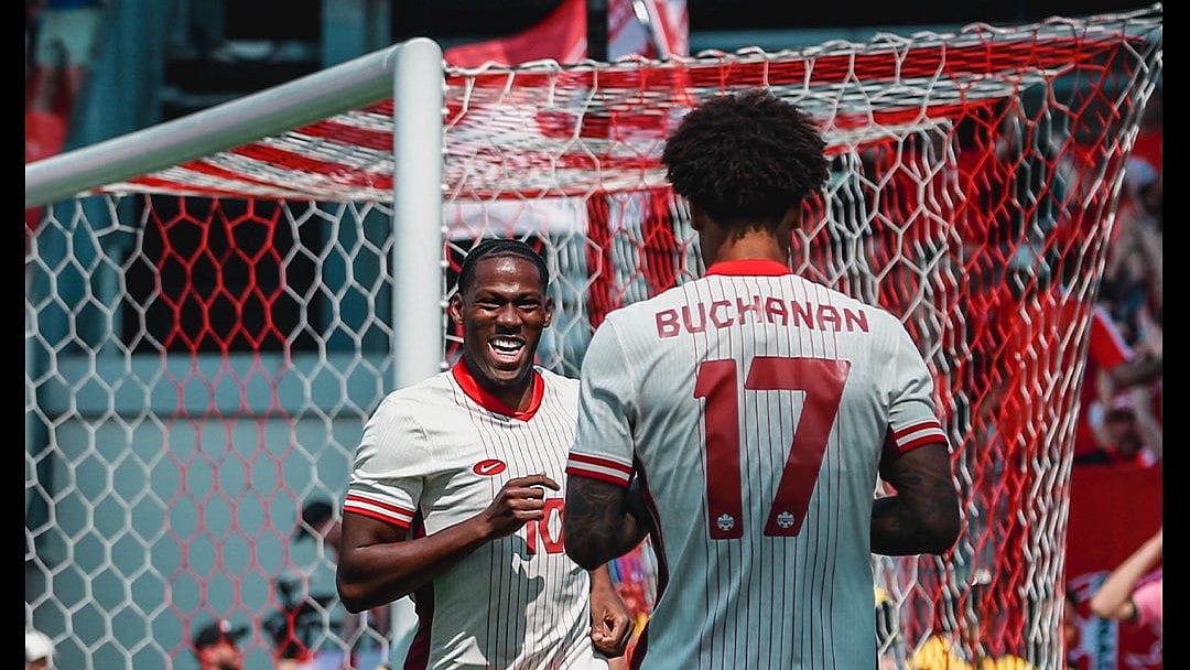 Photo: X | Canada Soccer : Canada Vs El Salvador LIVE Score, CONCACAF Gold Cup 2025: Canada national football team players during a match.