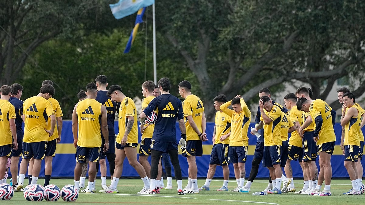 X/Boca Juniors : Boca Juniors players train ahead of their FIFA Club World Cup 2025 clash against Benfica.