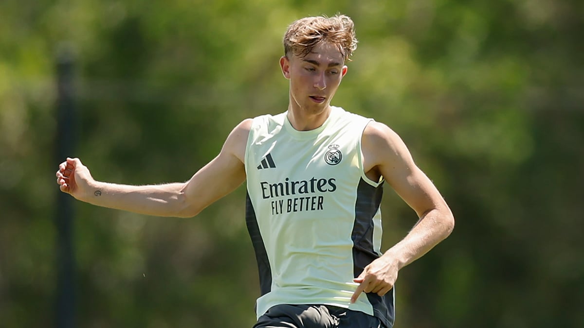 Real Madrid's Dean Huijsen