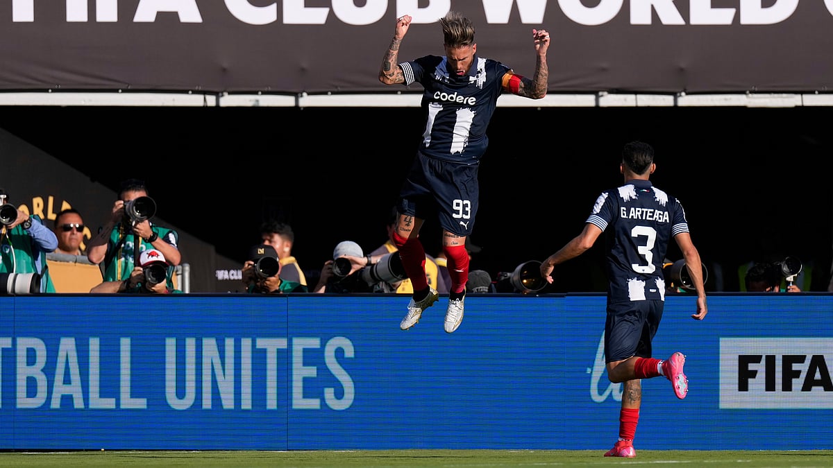 | Photo: AMark J. Terrill : Canada Vs Honduras Live Scores, Concacaf Gold Cup 2025: Sergio Ramos celebrates with Gerardo Arteaga after scoring the opening goal during the Club World Cup group E soccer match between CF Monterrey and Inter Milan in Pasadena, Calif., Tuesday, June 17, 2025.