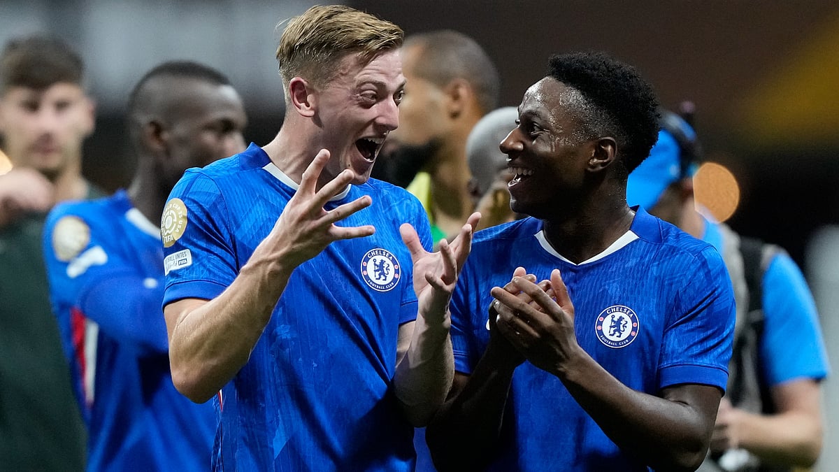 | Photo: AP/Brynn Anderson : Flamengo vs Chelsea, FIFA Club World Cup 2025: Liam Delap celebrates at the end of the Club World Cup group D soccer match between Chelsea and Los Angeles FC in Atlanta, Monday, June 16, 2025.