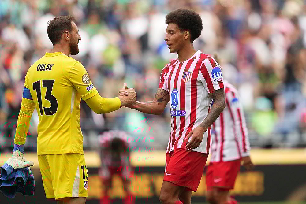 | Photo: AP/Lindsey Wasson : FIFA Club World Cup 2025: Seattle Sounders vs Atletico Madrid 