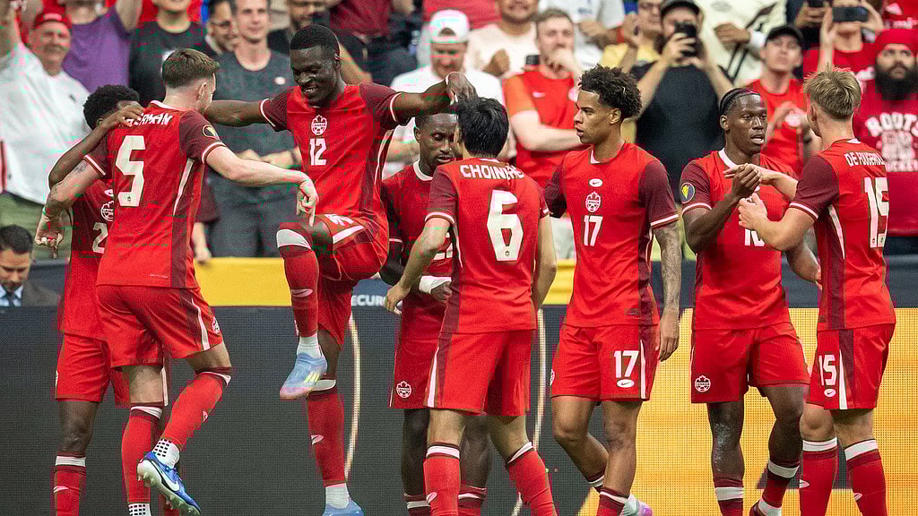 Photo: Ethan Cairns/The Canadian Press via AP : Canada drew their game to Curacao.