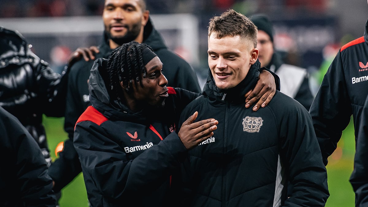 Jeremie Frimpong and Florian Wirtz during their time at Bayer Leverkusen
