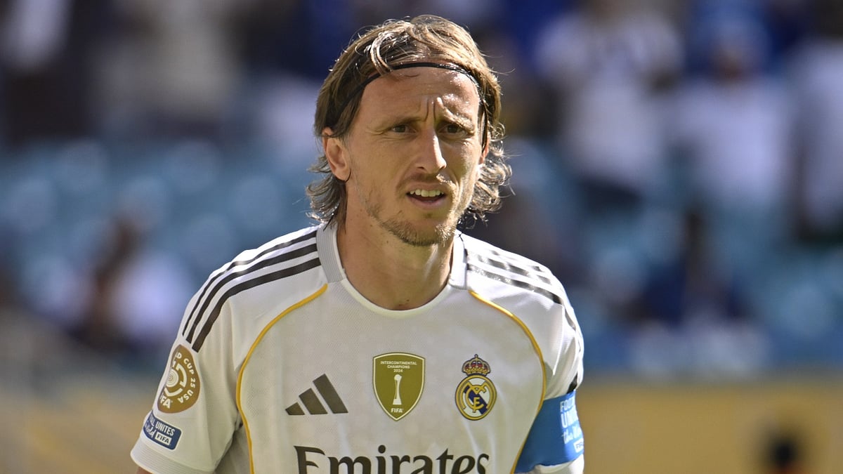 Real Madrid's Luka Modric