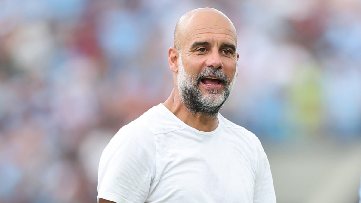 File : Pep Guardiola during Man City's big win over Juventus.