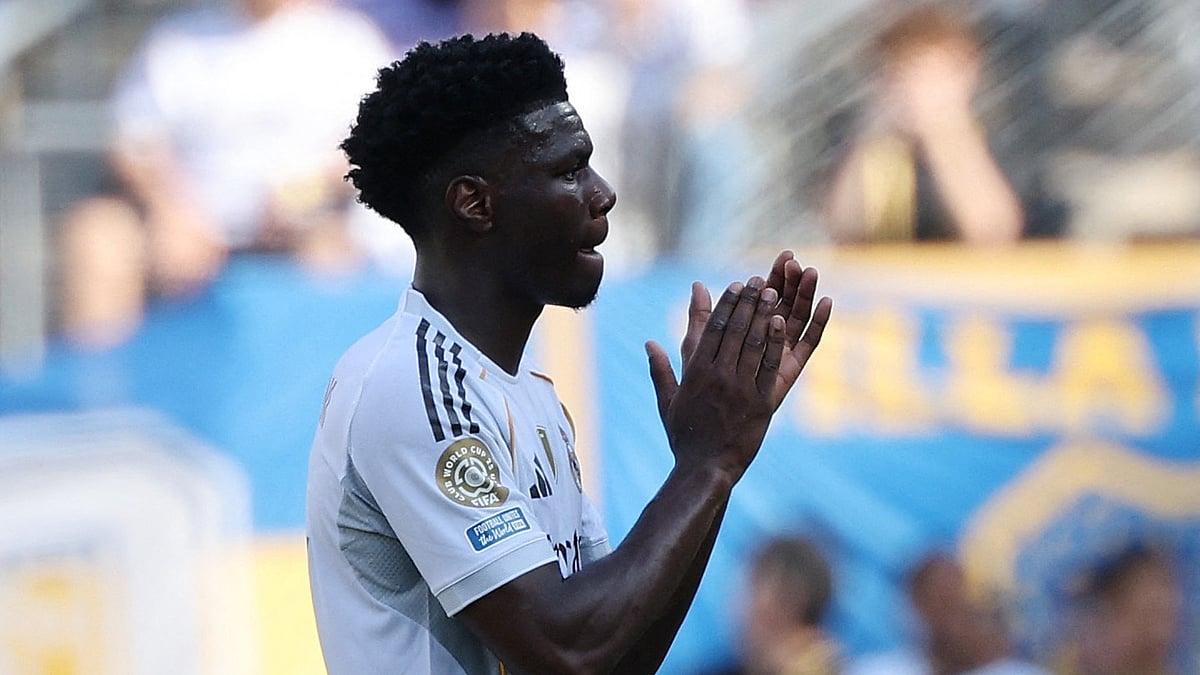 File : Real Madrid's Aurelien Tchouameni in action at the FIFA Club World Cup 2025.