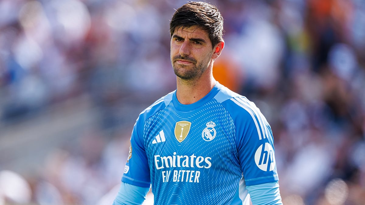 File : PSG vs Real Madrid, FIFA Club World Cup 2025: Thibaut Courtois in action.