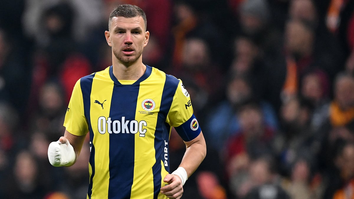 Edin Dzeko in action for Fenerbahce last season