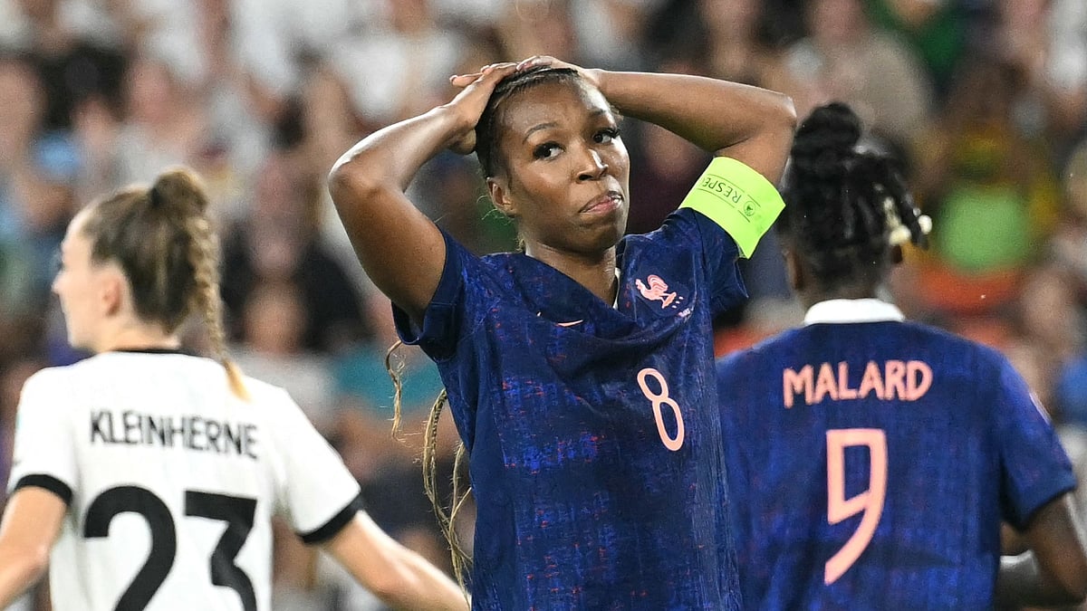 File : France's Grace Geyoro in action against Germany during the UEFA Women's Euro 2025 quarter-final.