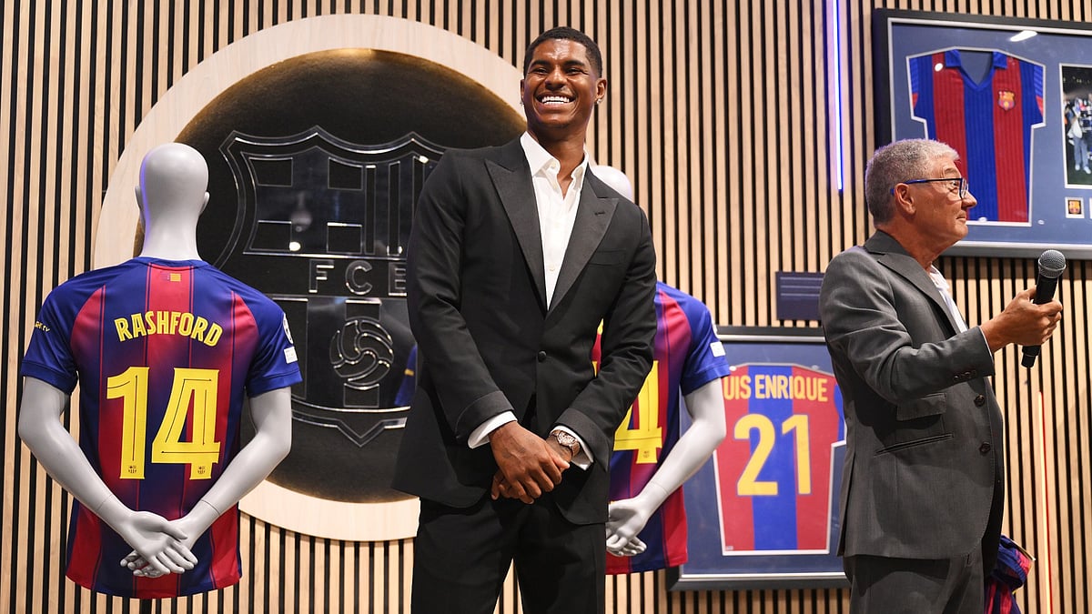File : Barcelona's new signing, Marcus Rashford