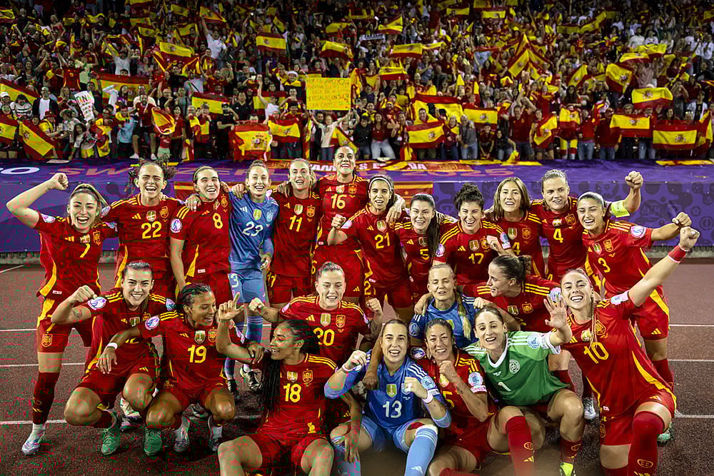 | Photo: Michael Buholzer/Keystone via AP : UEFA Women's Euro 2025 Semi-Final: Germany vs Spain