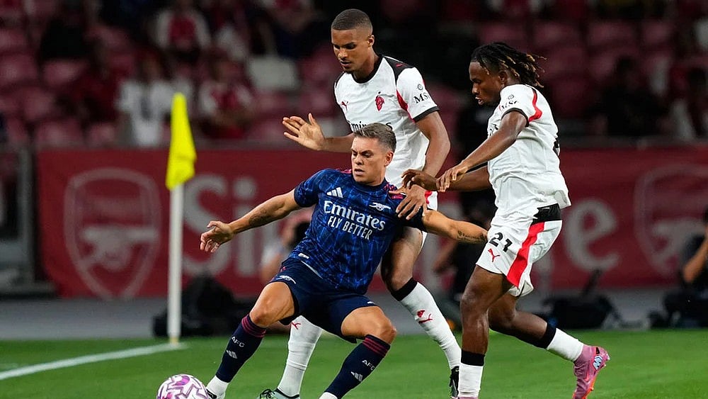 | Photo: AP/Vincent Thian : Arsenal Vs AC Milan, Pre-Season Friendly Match