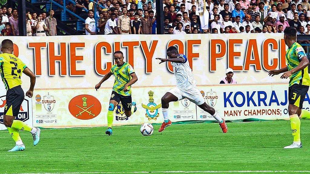 Photo: X | Durand Cup : Indo-Tibetan Border Police Vs Karbi Anglong Morning Star FC match in Durand Cup 2025.