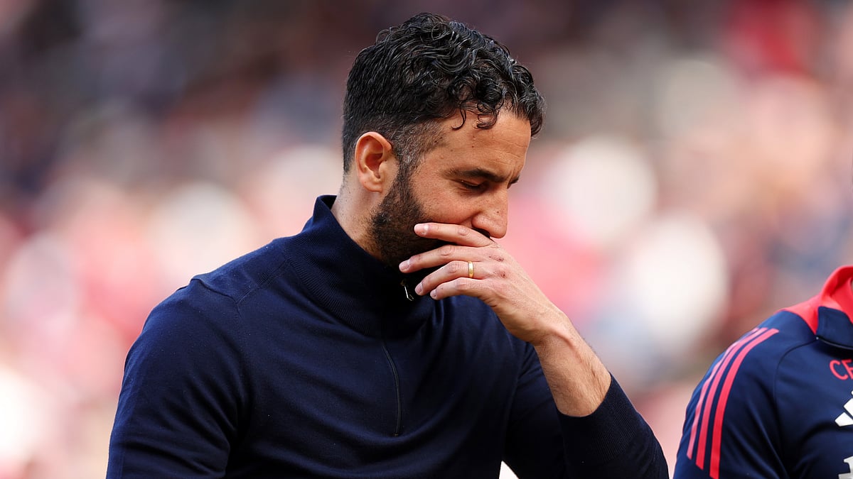 File : File photo of Ruben Amorim as Manchester United manager.