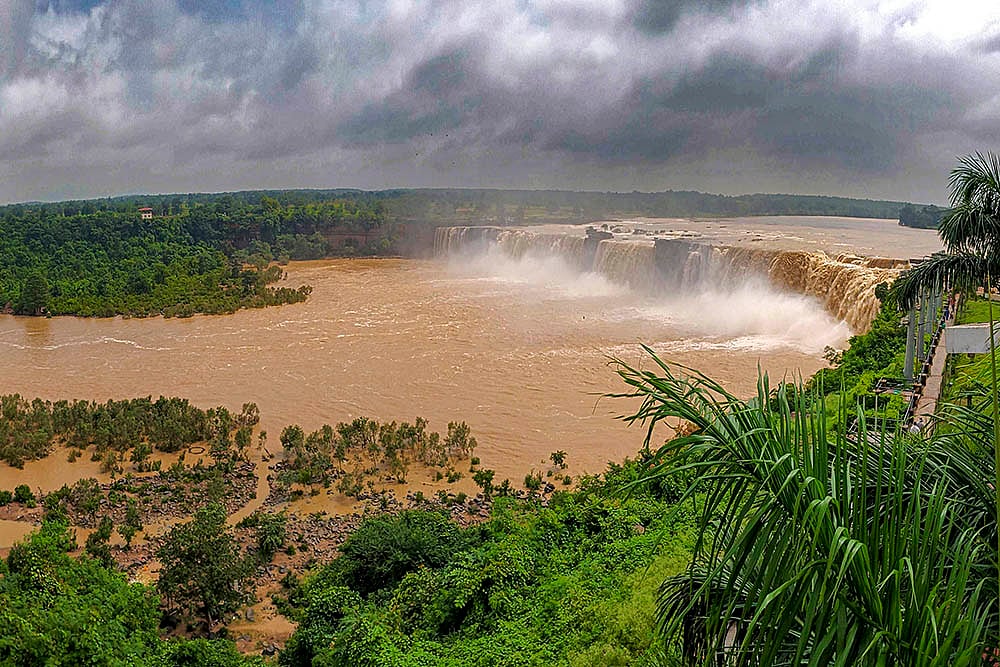 | Photo: PTI : Chitrakote waterfall in Bastar