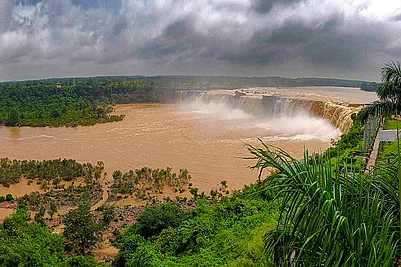 | Photo: PTI : Chitrakote waterfall in Bastar