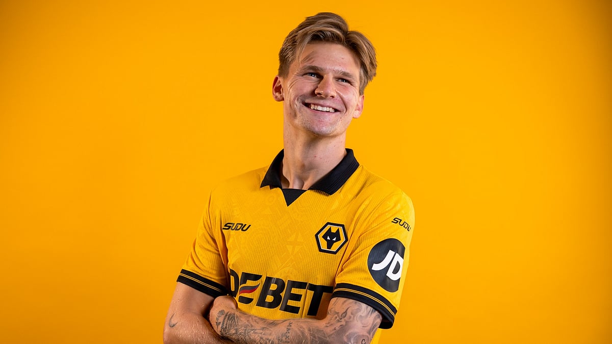 Wolves' new signing David Moller Wolfe.
