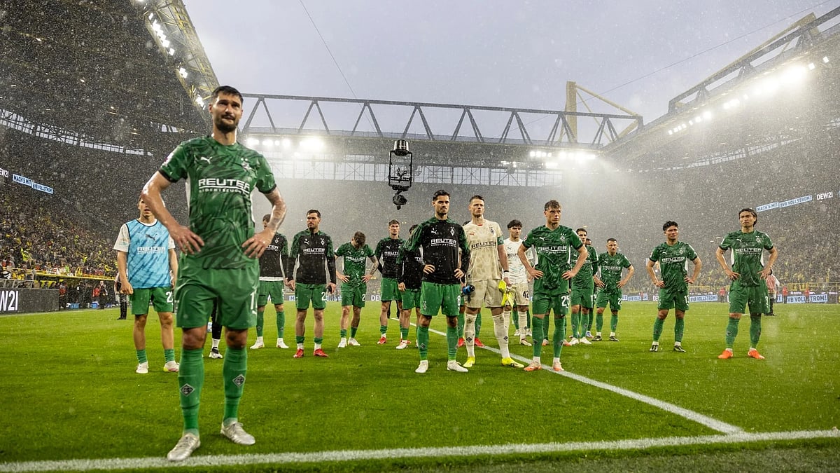 Photo: X | Gladbach : Borussia Monchengladbach team during a football match.