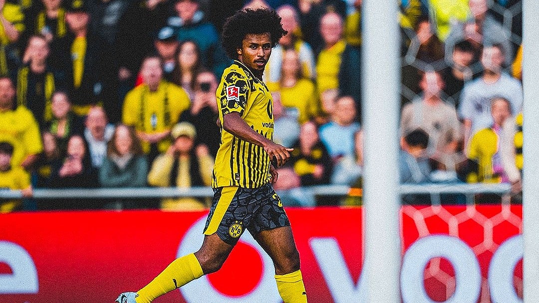 | Photo: X/BlackYellow : Borussia Dortmund vs Lille: Karem Adeyemi celebrates after scoring the third goal for BVB in the pre-season friendly match against LOSC.