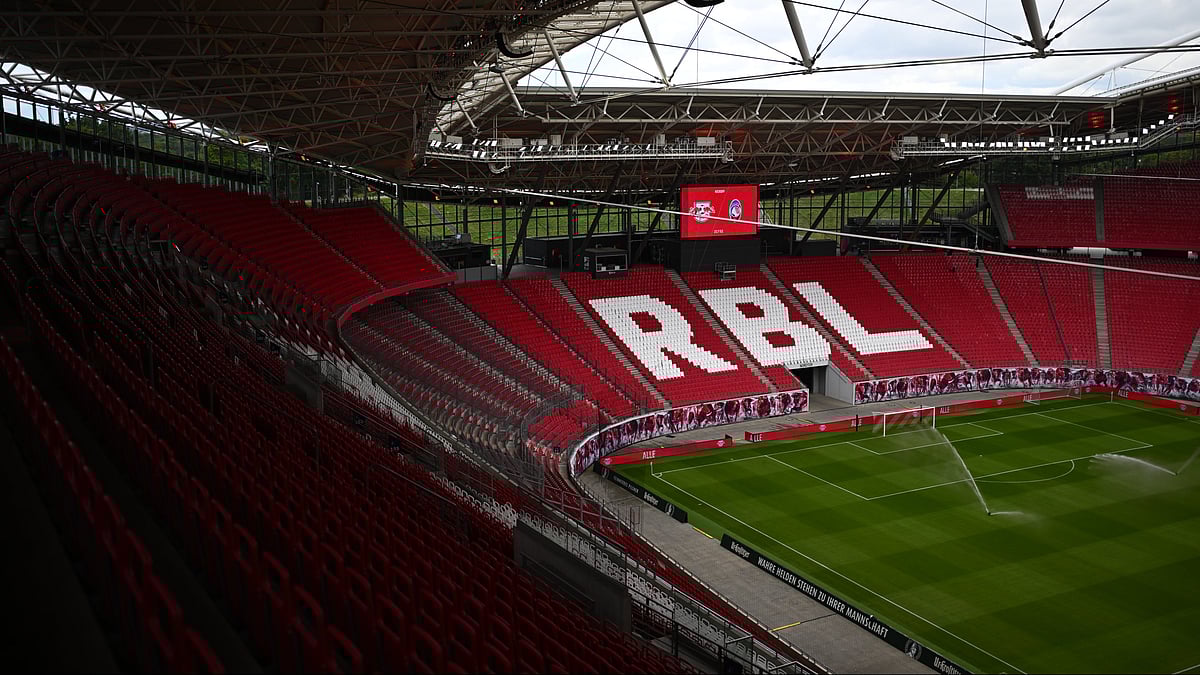 Photo: X | RB Leipzig : RB Leipzig Stadium in Leipzig.