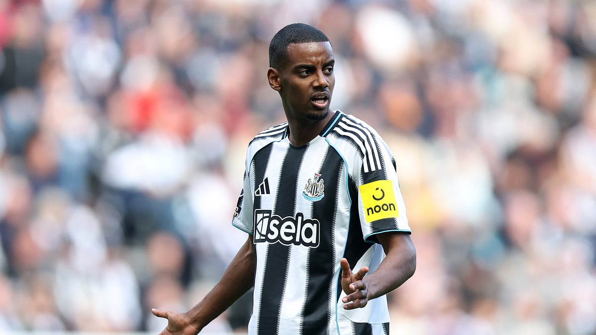 File : File photo of Alexander Isak in action for Newcastle United.