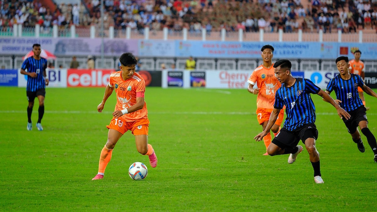 Photo: Durand Cup                                                                                                                                                                                                                                                : NEROCA FC Vs Indian Navy FT Live Score, Durand Cup: Action from the group F match.